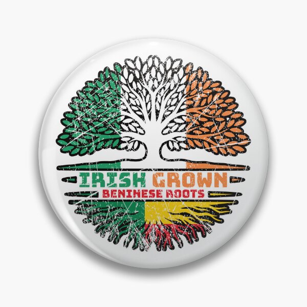 Item preview, Benin Beninese Irish Ireland Tree Roots Flag designed and sold by FlagX.