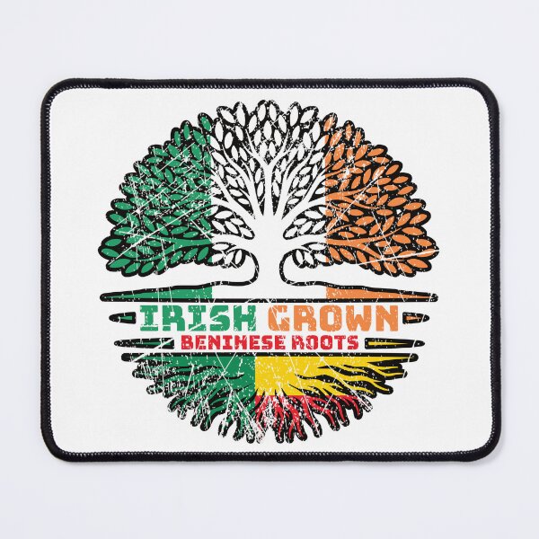 Item preview, Benin Beninese Irish Ireland Tree Roots Flag designed and sold by FlagX.