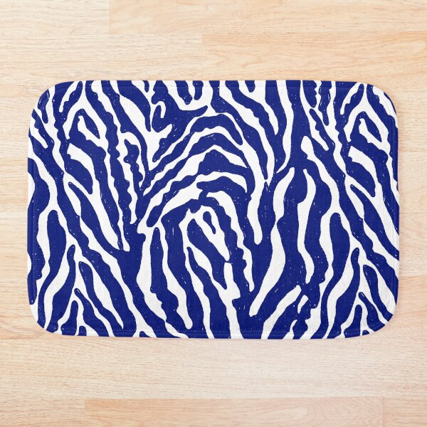 Item preview, Classic Blue and White Zebra Print Patterny designed and sold by MindFulStudios.