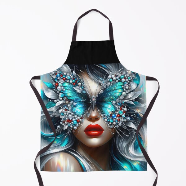 Item preview, Blue butterfly jewel spakrling eyed girl designed and sold by EmeraldeaArt.