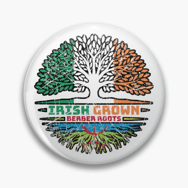 Item preview, Berber Amazigh Irish Ireland Tree Roots Flag designed and sold by FlagX.