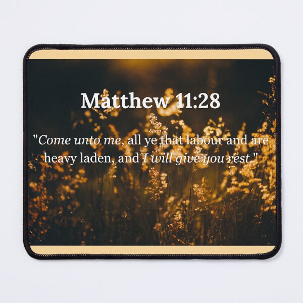 Item preview, Matthew 11:28 Inspirational Bible Verse Design designed and sold by Eto Iz Golovy.