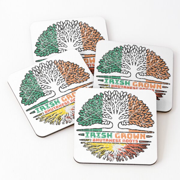 Item preview, Bhutan Bhutanese Irish Ireland Tree Roots Flag designed and sold by FlagX.