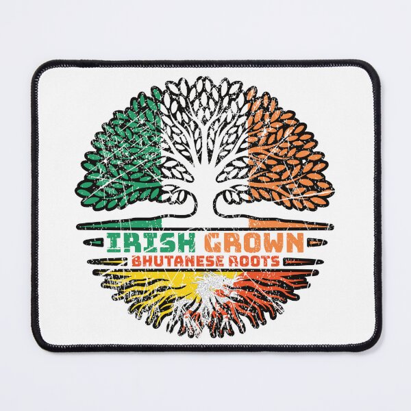 Item preview, Bhutan Bhutanese Irish Ireland Tree Roots Flag designed and sold by FlagX.