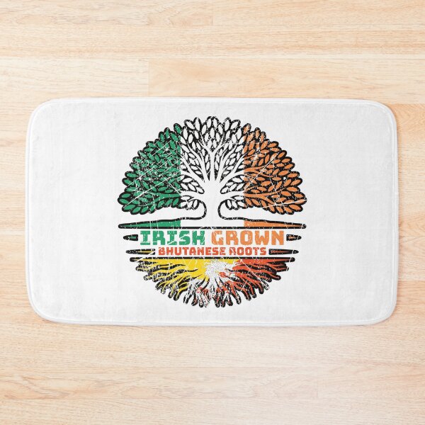 Item preview, Bhutan Bhutanese Irish Ireland Tree Roots Flag designed and sold by FlagX.
