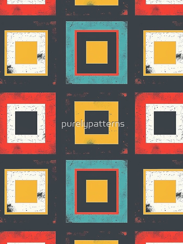 Thumbnail 4 of 4, iPhone Case, Large Square Pattern designed and sold by purelypatterns.