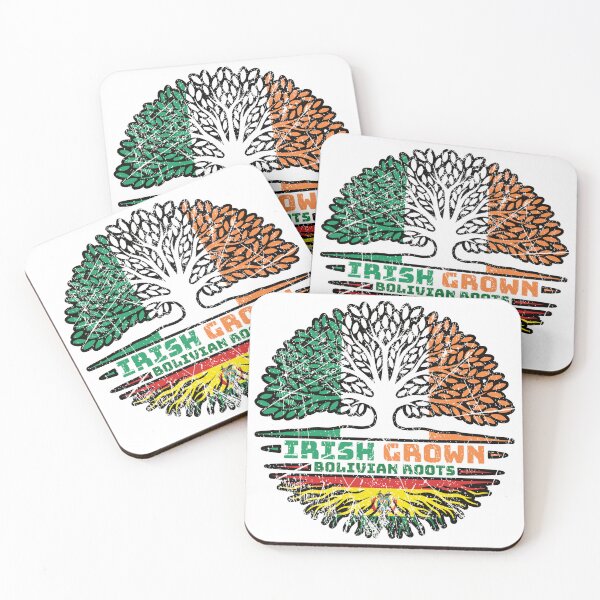 Item preview, Bolivia Bolivian Irish Ireland Tree Roots Flag designed and sold by FlagX.