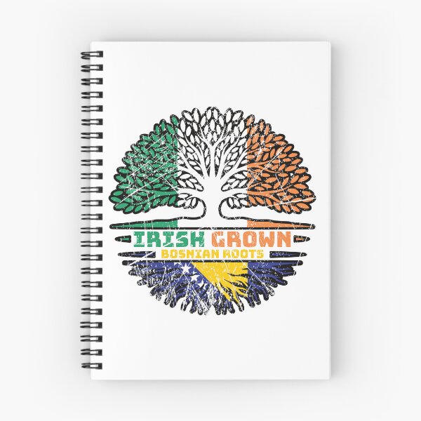 Item preview, Bosnia Bosnian Irish Ireland Tree Roots Flag designed and sold by FlagX.