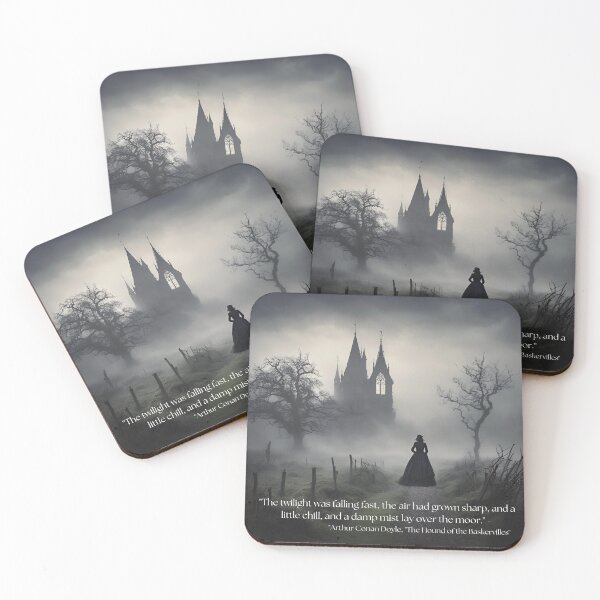 Item preview, Mysterious Gothic Scene "Hound of the Baskervilles" Quote designed and sold by dreamparlor.