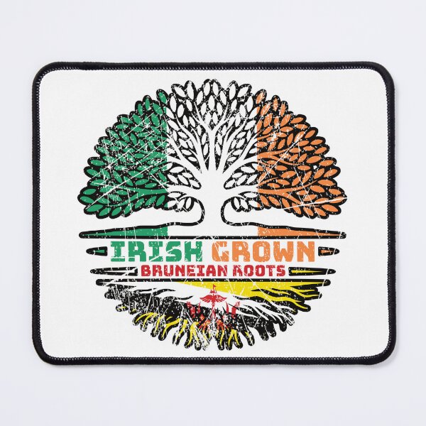 Item preview, Brunei Bruneian Irish Ireland Tree Roots Flag designed and sold by FlagX.