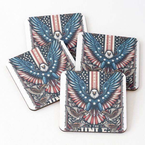 Item preview, Patriotic Eagle "We the People" Poster designed and sold by merve02shop.
