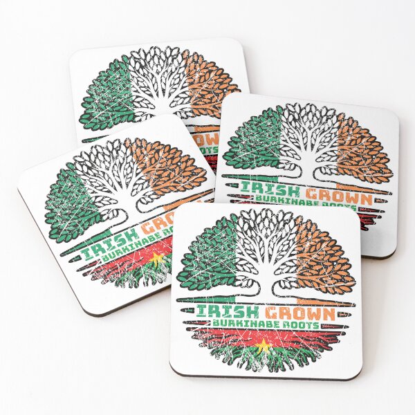 Item preview, Burkina Faso Burkinabe Irish Ireland Tree Roots Flag designed and sold by FlagX.