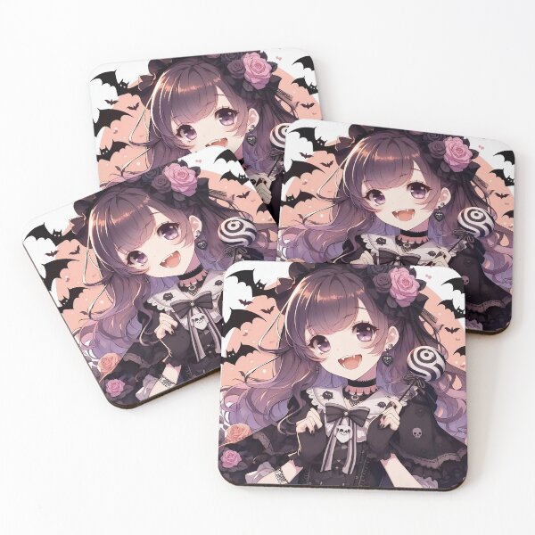 Item preview, Kawaii Halloween Anime Girl  designed and sold by StickyGuys.