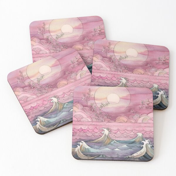 Item preview, Rough sea waves in Japanese style/2 designed and sold by My-fake-places.