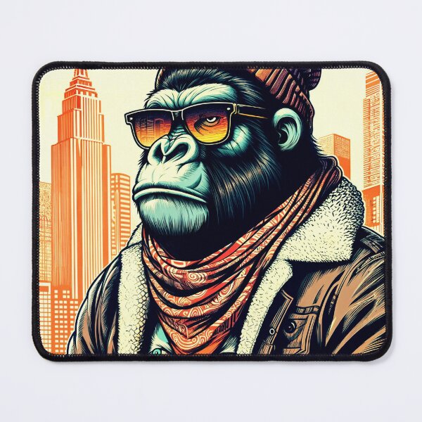 Item preview, Gorilla with his fashionable clothes in the city designed and sold by PixelCraftDSG.