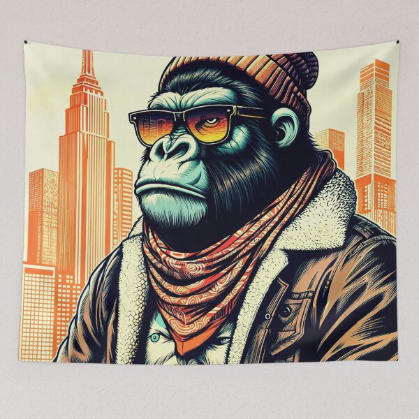 Item preview, Gorilla with his fashionable clothes in the city designed and sold by PixelCraftDSG.