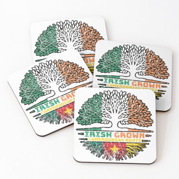 Item preview, Cameroon Cameroonian Irish Ireland Tree Roots Flag designed and sold by FlagX.