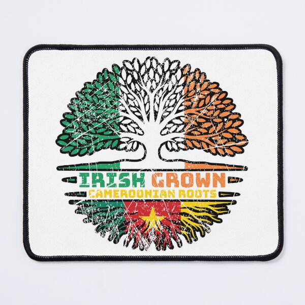 Item preview, Cameroon Cameroonian Irish Ireland Tree Roots Flag designed and sold by FlagX.