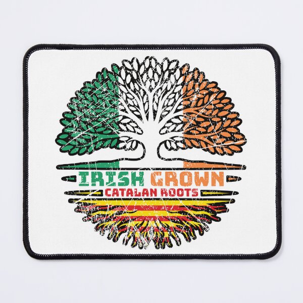 Item preview, Catalonia Catalan Irish Ireland Tree Roots Flag designed and sold by FlagX.