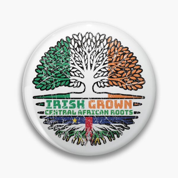 Item preview, Central African Republic Central African Irish Ireland Tree Roots Flag designed and sold by FlagX.