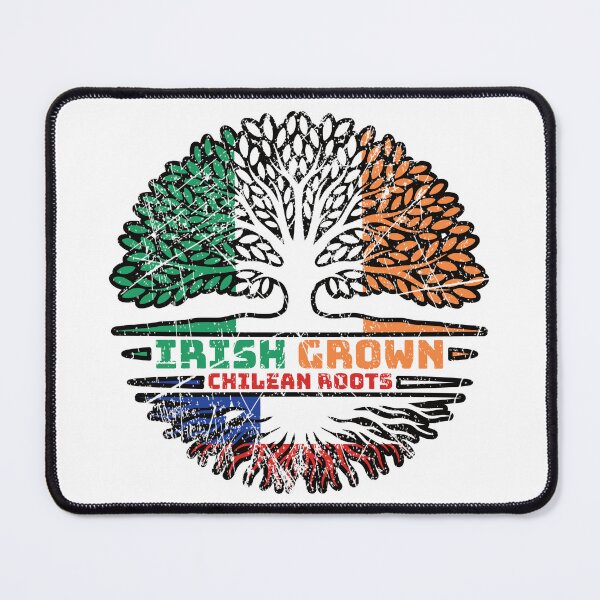 Item preview, Chile Chilean Irish Ireland Tree Roots Flag designed and sold by FlagX.