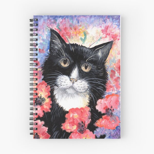 Artikelvorschau, Katze und Mohnblumen. entworfen und verkauft von Spellbound666.