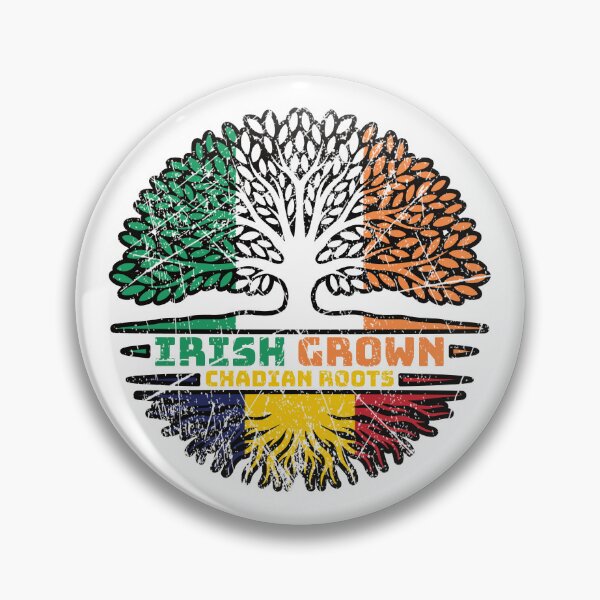 Item preview, Chad Chadian Irish Ireland Tree Roots Flag designed and sold by FlagX.