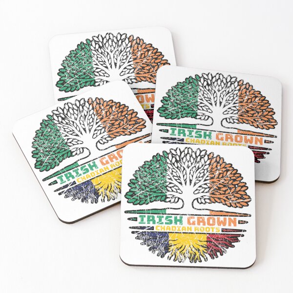 Item preview, Chad Chadian Irish Ireland Tree Roots Flag designed and sold by FlagX.