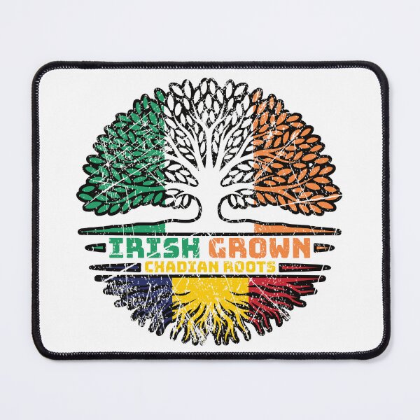 Item preview, Chad Chadian Irish Ireland Tree Roots Flag designed and sold by FlagX.