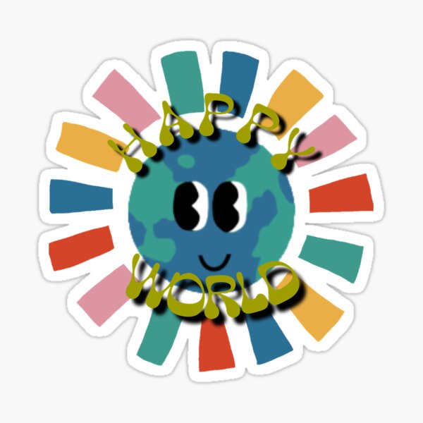 Item preview, Happy World designed and sold by Bad Zombie.