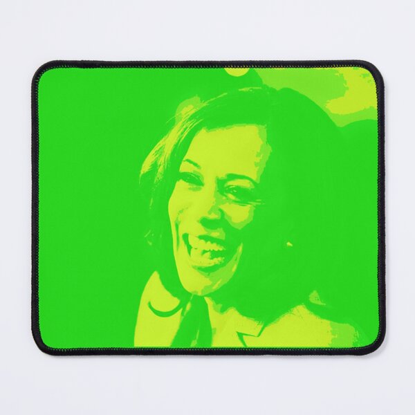 Item preview, kamala laughing in greens designed and sold by Thelittlelord.