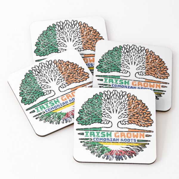 Item preview, Comoros Comorian Irish Ireland Tree Roots Flag designed and sold by FlagX.