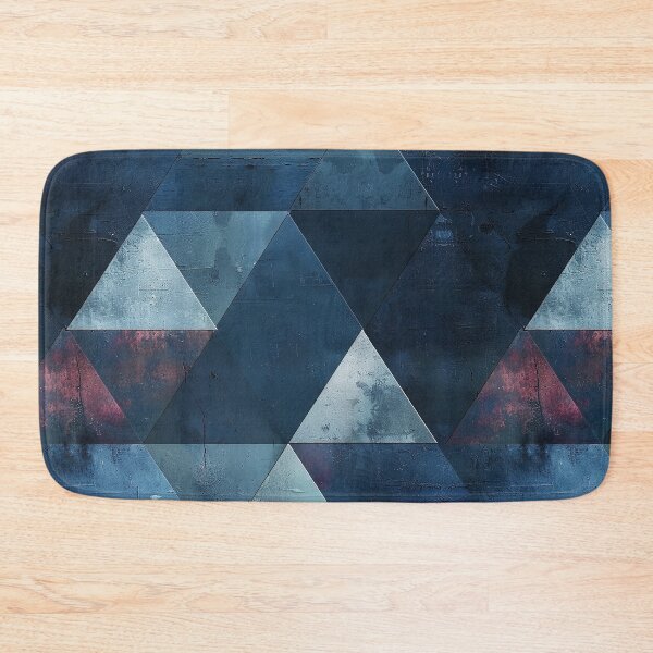 Item preview, Blue Triangles Pattern designed and sold by purelypatterns.