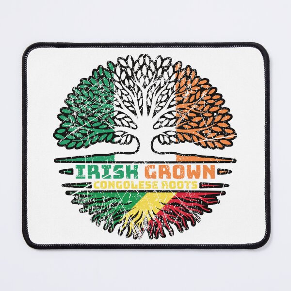 Item preview, Congo Congolese Irish Ireland Tree Roots Flag designed and sold by FlagX.