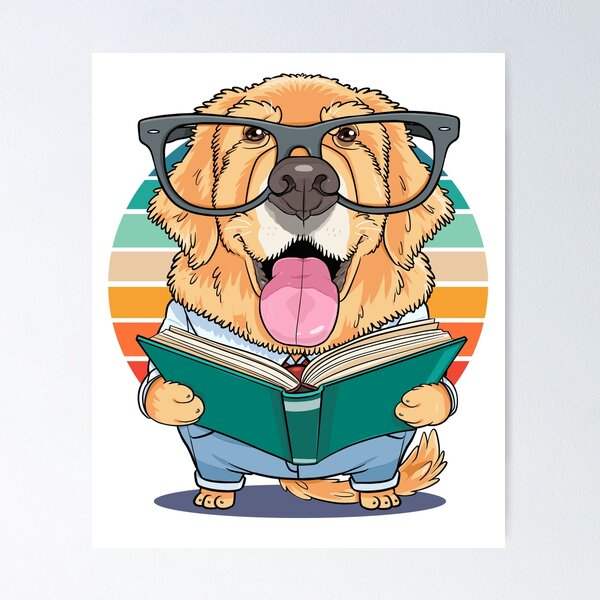 Item preview, Golden Retriever Back To School Bookworm Funny Teachers Pet Dog designed and sold by Nosek1ng.