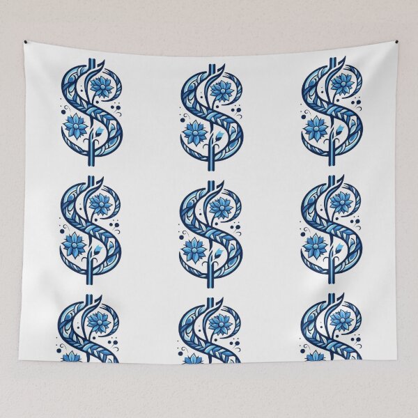 Item preview, Little Blue Flowers S designed and sold by AIrtisticPrints.