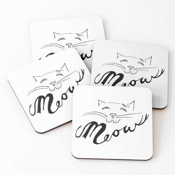 Item preview, Meow Handwritten French Cat Illustration designed and sold by srhosterman.