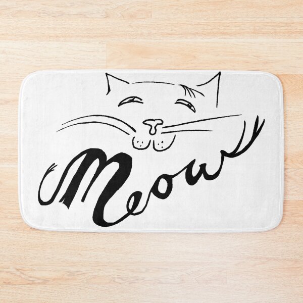 Item preview, Meow Handwritten French Cat Illustration designed and sold by srhosterman.