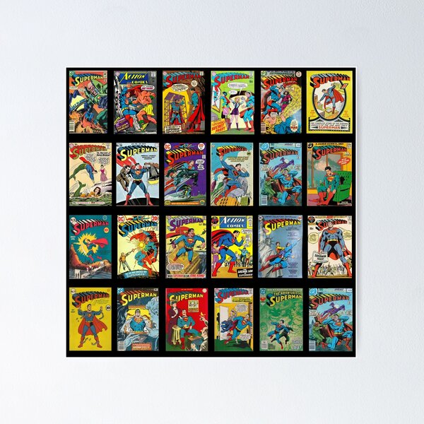 Item preview, Vintage Superhero Comic Book Collection Retro Pattern Super Hero 5 designed and sold by ScottSherwood.