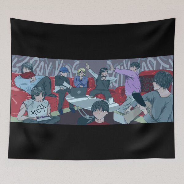 Item preview, Stray Kids Group FanArt Kpop Art Cute designed and sold by owi-art.