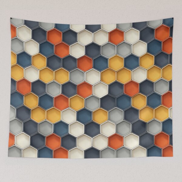 Aperçu de l'œuvre Motif hexagonal créée et vendue par purelypatterns.