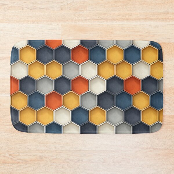 Aperçu de l'œuvre Motif hexagonal créée et vendue par purelypatterns.