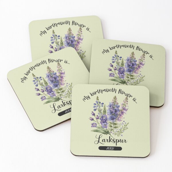 Item preview, Your BirthMonth Flower is - July - Larkspur - Stickers, T-Shirts & More designed and sold by AlienSativo.
