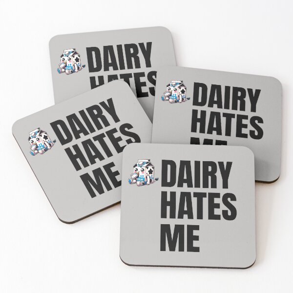 Item preview, Dairy Hates Me Funny Milk Box Cow Lactose Free Men Women Kids designed and sold by PNW Tees & More.