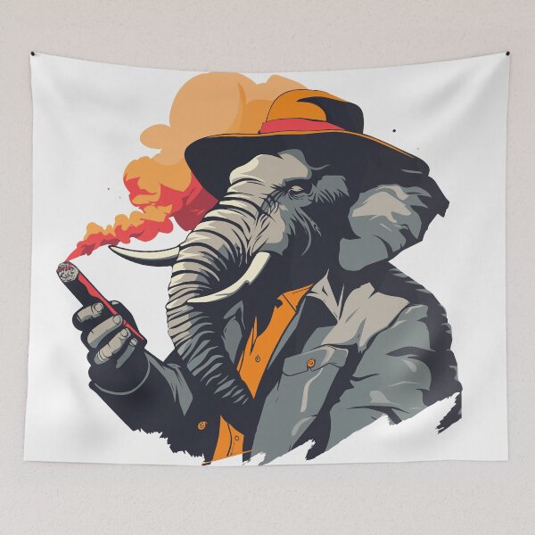 Item preview, Badass Elephant designed and sold by AllAboutStuffz.