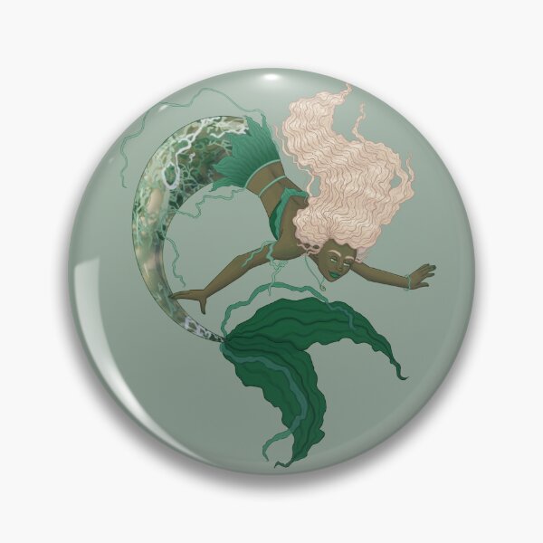 Item preview, Moss Agate Mermaid designed and sold by ellemomo-arts.