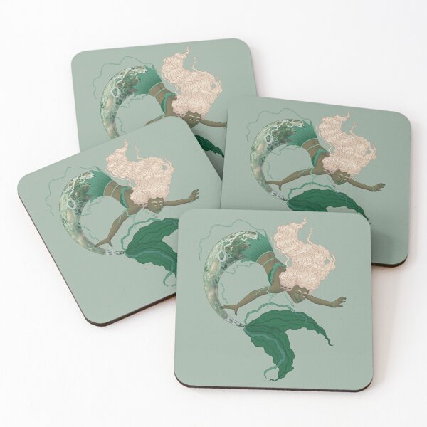 Item preview, Moss Agate Mermaid designed and sold by ellemomo-arts.