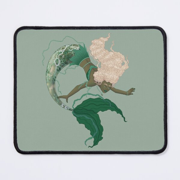 Item preview, Moss Agate Mermaid designed and sold by ellemomo-arts.