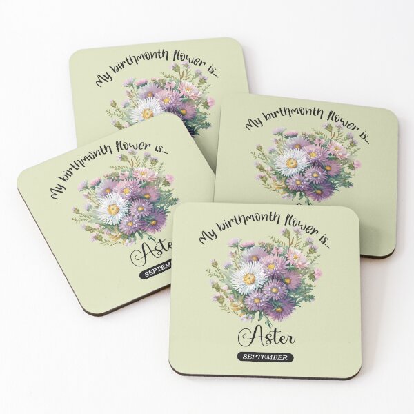 Item preview, Your BirthMonth Flower is - September - Aster - Stickers, T-Shirts & More designed and sold by AlienSativo.