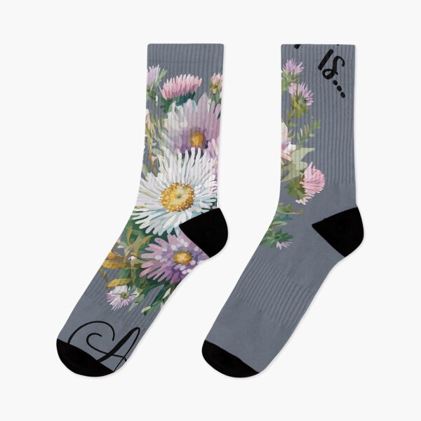 Item preview, Your BirthMonth Flower is - September - Aster - Stickers, T-Shirts & More designed and sold by AlienSativo.
